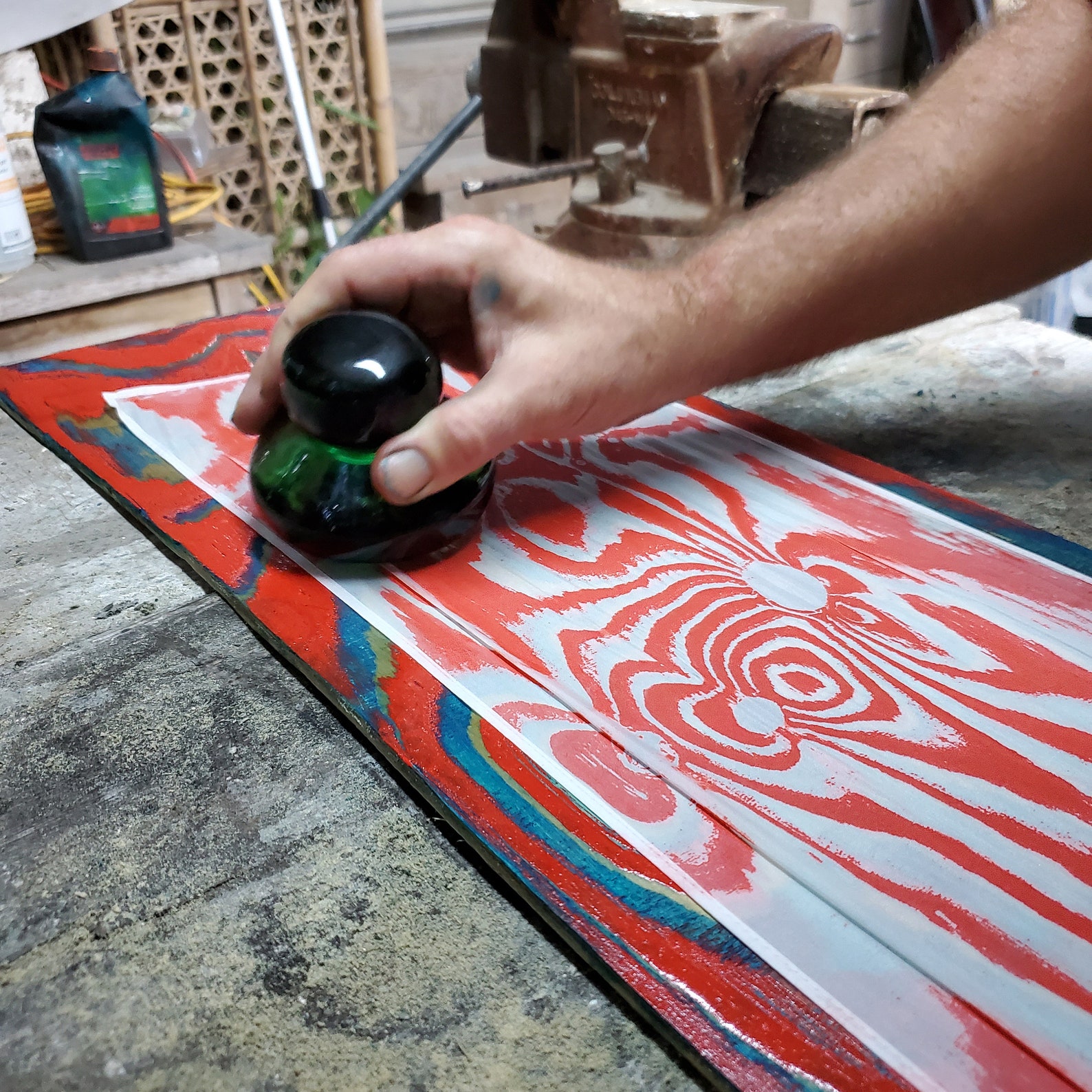 A Baren Glass Printmaking HandHeld Tool Pocket Size Etsy