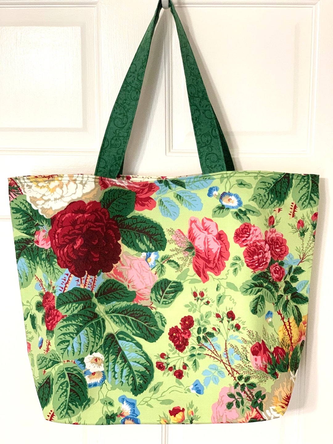 Homemade Gorgeous Kaffe Fassett Floral Rose Print Reversible - Etsy