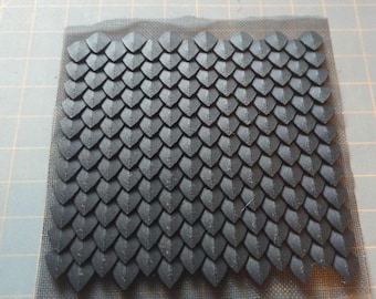 3D-geprint Dragon Scale-postvel: PLA 8 x 8 in