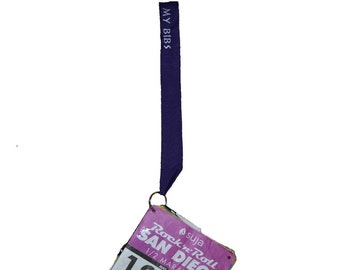 Bib holder, running gifts, bibs, running bib holder, marathon, 5k, 13.1, 26.2, medal hanger