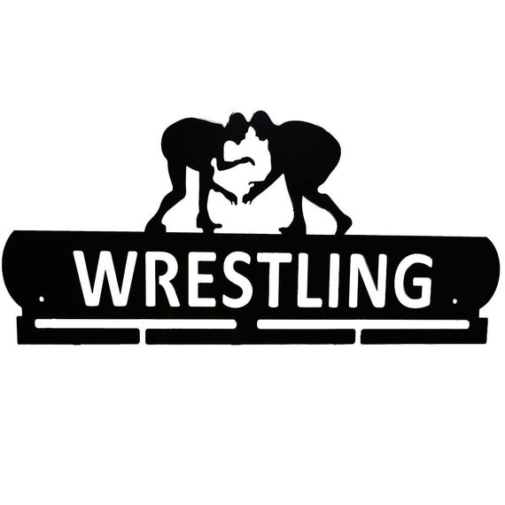 Wrestling Medal Hanger Display Holder Sports Wrestling Etsy