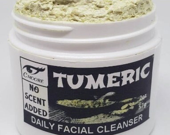 Turmeric Facial Cleanser with Colloidal Oatmeal, Goat Milk and a Shea Butter Condition, UNSCENTED