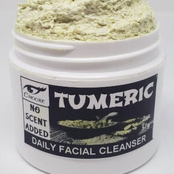 Turmeric Facial Cleanser with Colloidal Oatmeal, Goat Milk and a Shea Butter Condition, UNSCENTED