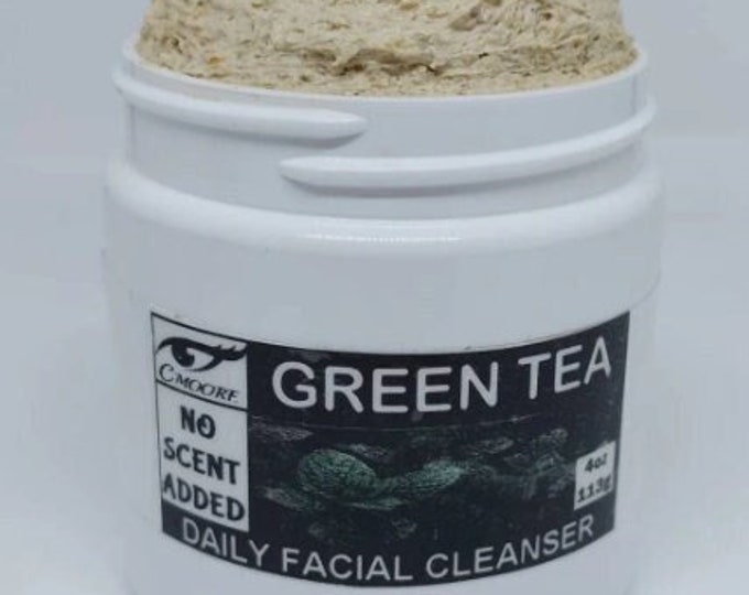 Green Tea Facial Cleanser with Colloidal Oatmeal, Goat Milk and a Shea Butter Condition, UNSCENTED