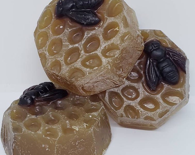 Honey Bee Glycerin Soap, Honey Scented or Unscented