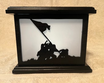 Iwo Jima wooden lantern