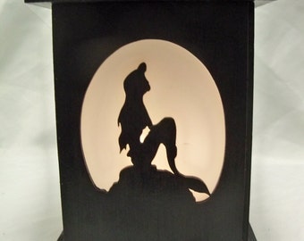 Little Mermaid wooden lantern