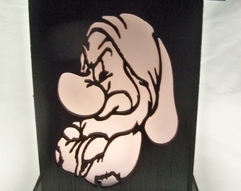 Grumpy wooden lantern