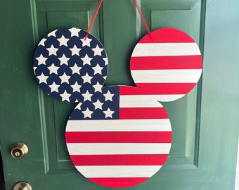 Disney Mickey Mouse Americana door hanger