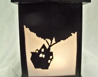 Up wooden lantern