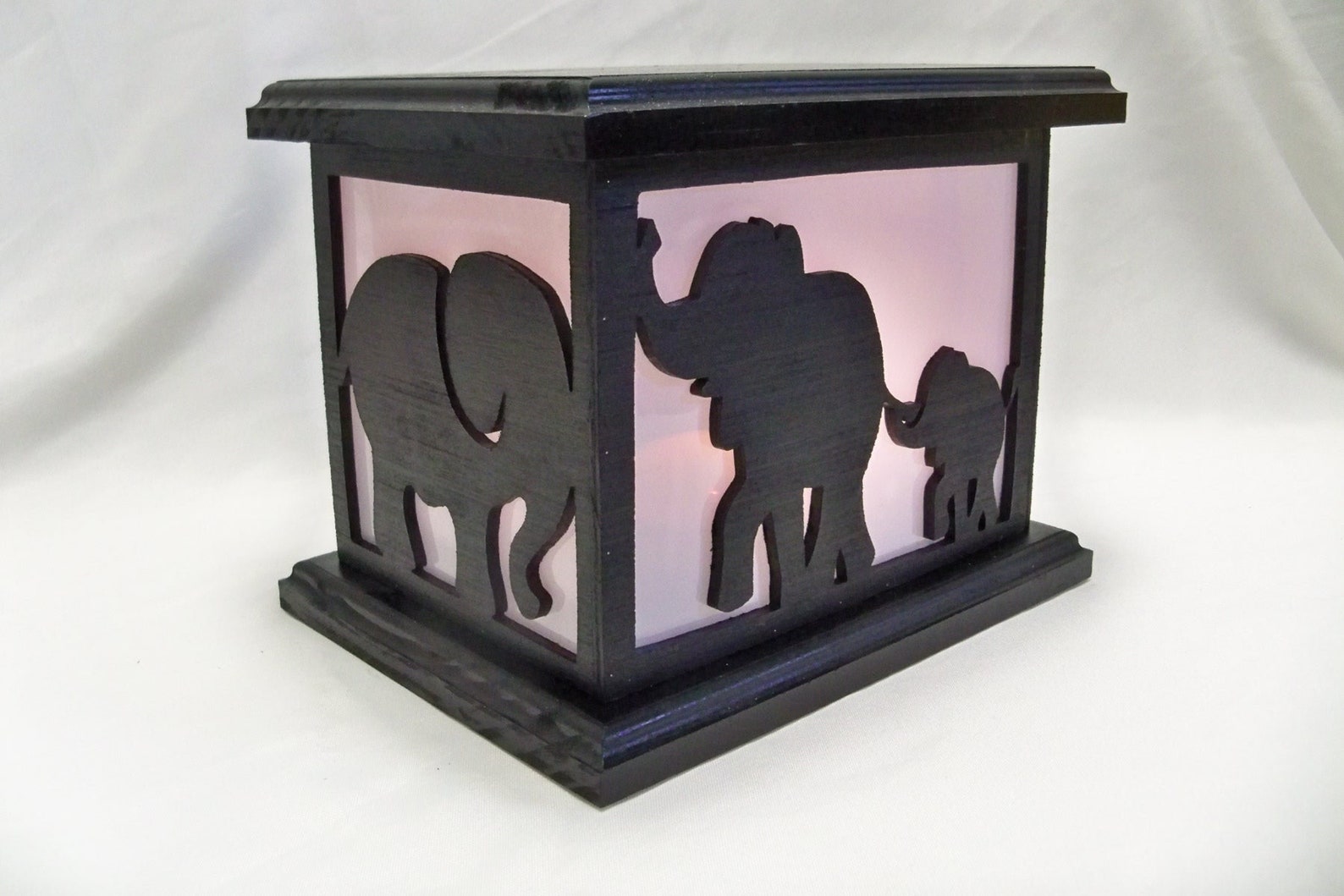 Elephant Wooden Lantern Etsy