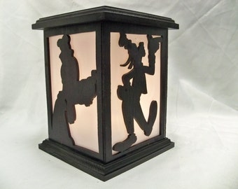Goofy wooden lantern