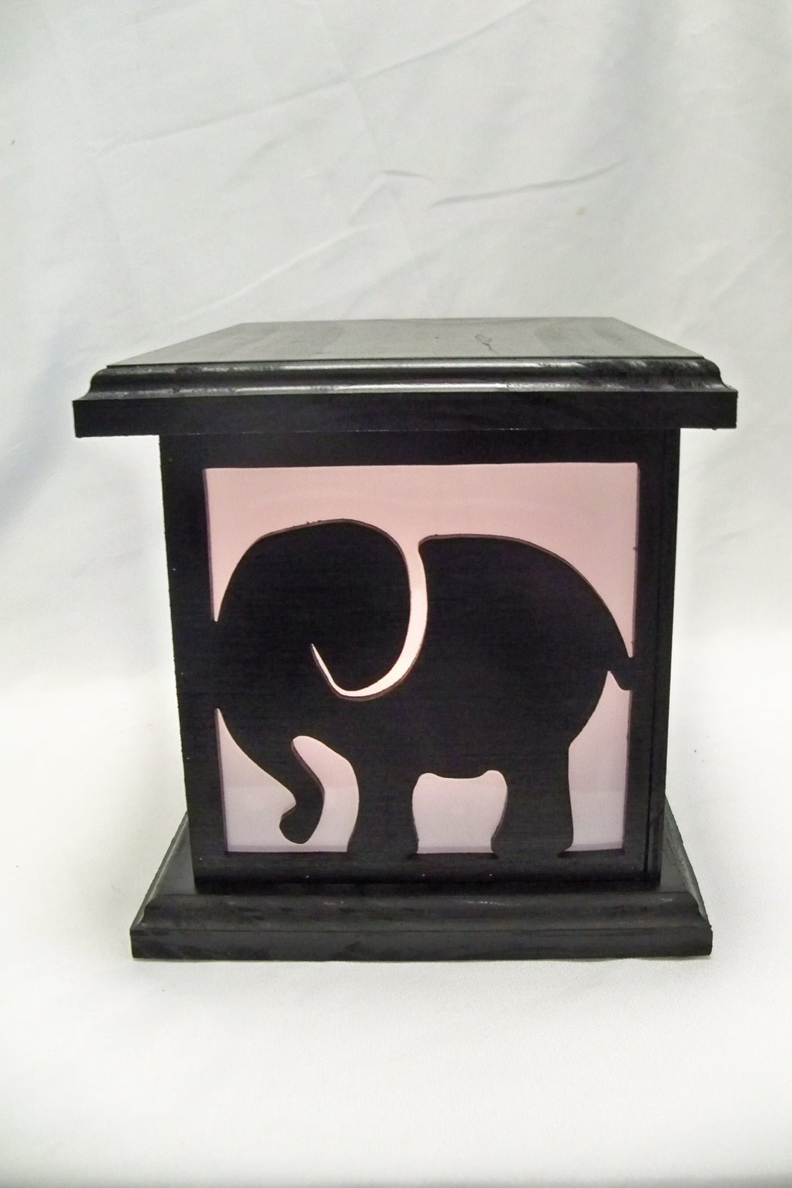 Elephant Wooden Lantern Etsy
