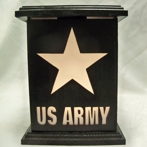US Army wooden lantern