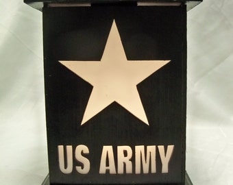 US Army wooden lantern