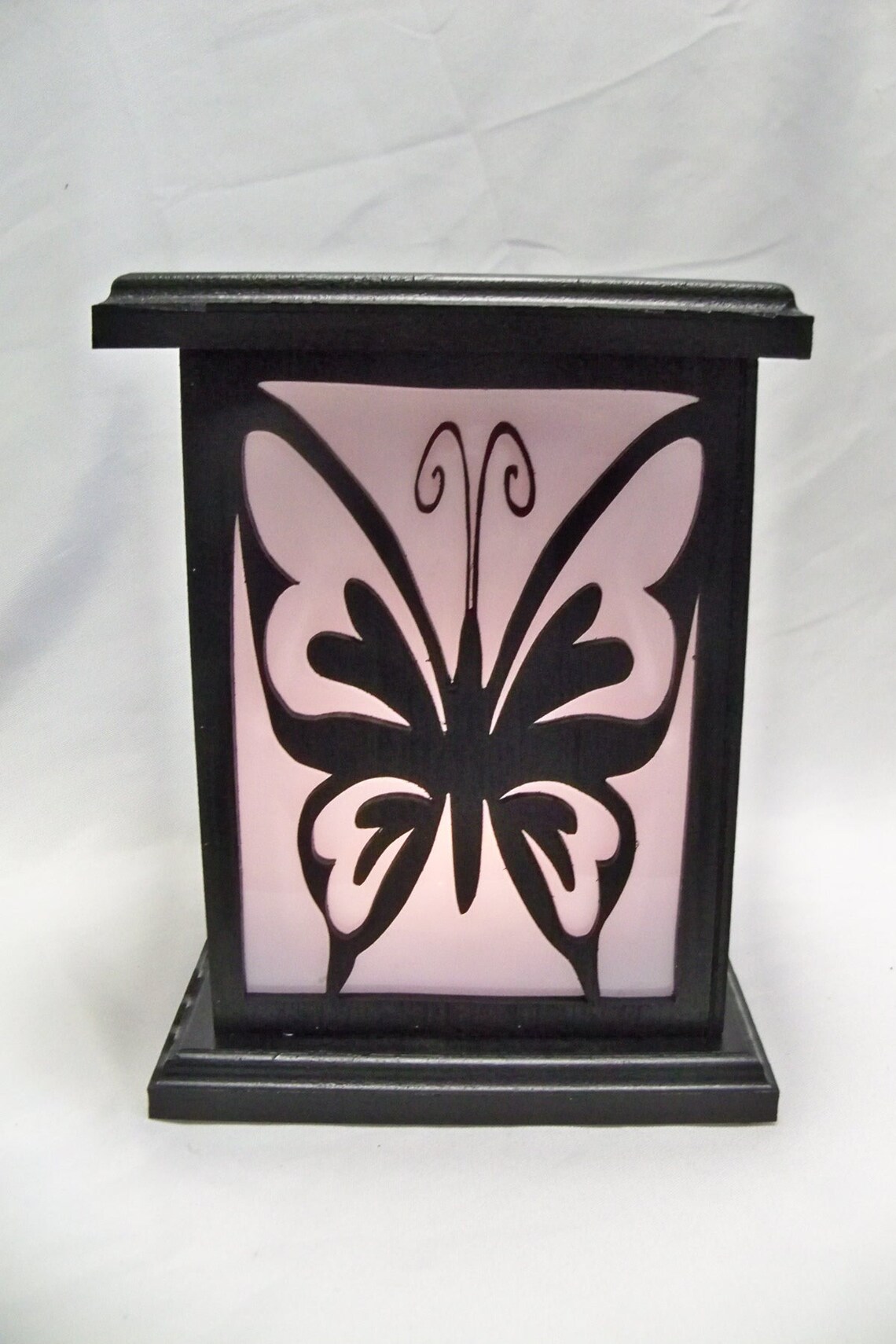 Butterfly Wood Lantern Etsy