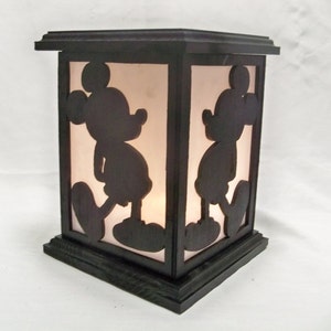 Mickey wooden lantern