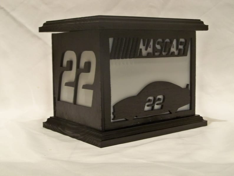 Nascar wooden lantern