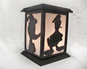 Donald Duck wooden lantern