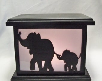 Elephant wooden lantern