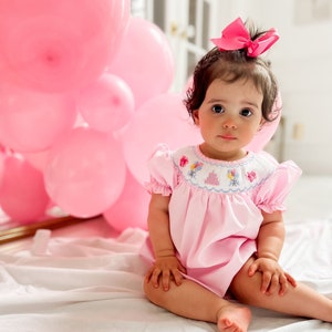 First birthday smocked dress shop