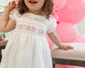 Birthday Girl Smocked Dress