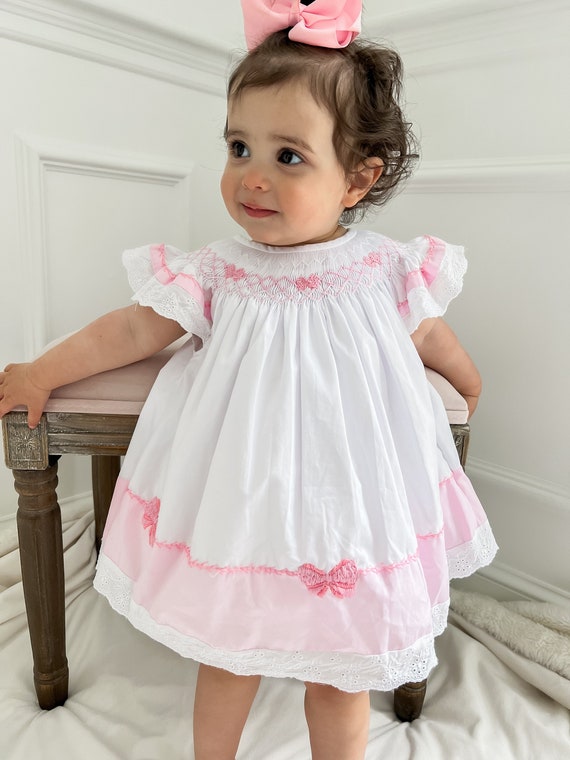 bella bow mini dress in bliss pink Bella Bow Dress