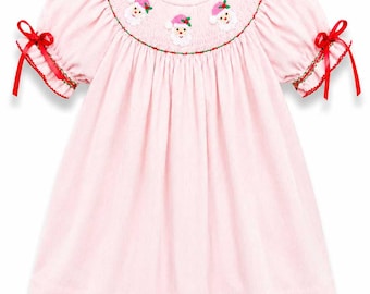 Pierre Noel Smocked Dress in Pink