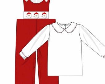 Saint Nick Polka Dot Longall Set