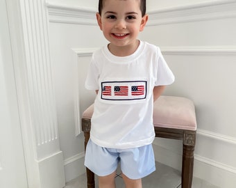 Patriotic Boy Short Set