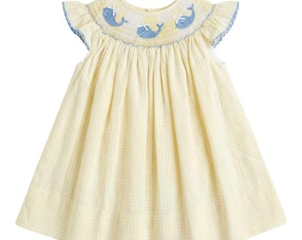 Chatham Whale Smocked Dress