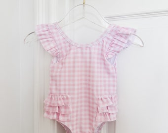 Maxie Pink Gingham Swimsuit
