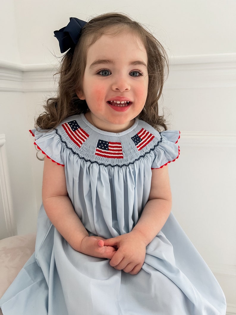 Patriotic in Blue Dress