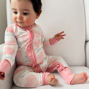 Hearts & Bows Ruffle Pajamas