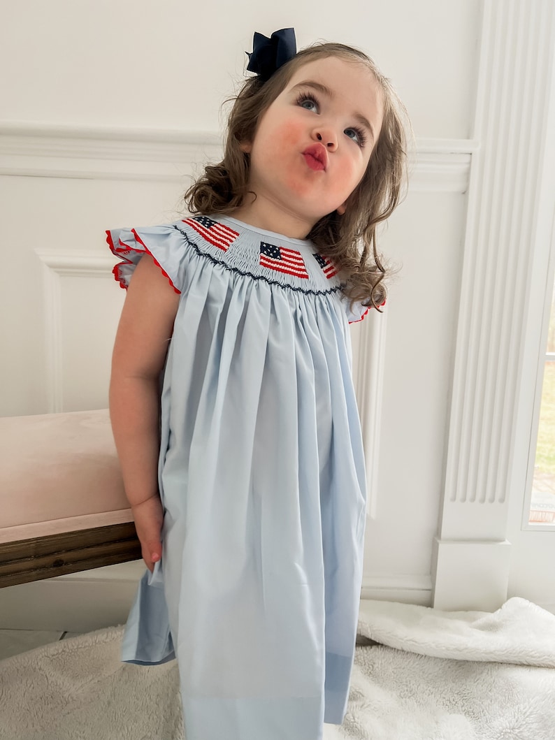 Patriotic in Blue Dress