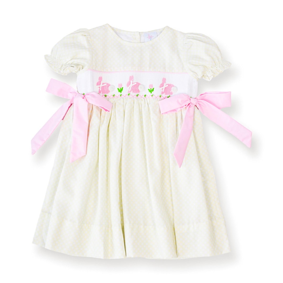 Bunny Smocked Waist Rose Dress main image 1