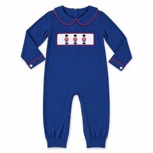 Nutcracker Smocked Romper