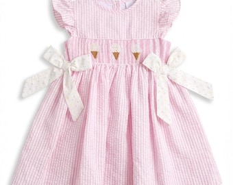 Ice Cream Sprinkles Smocked Dress