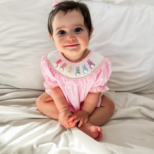 Natalia Easter Bunny Smocked Bubble