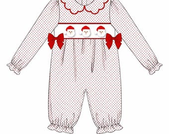 Saint Nick Polka Dot Romper