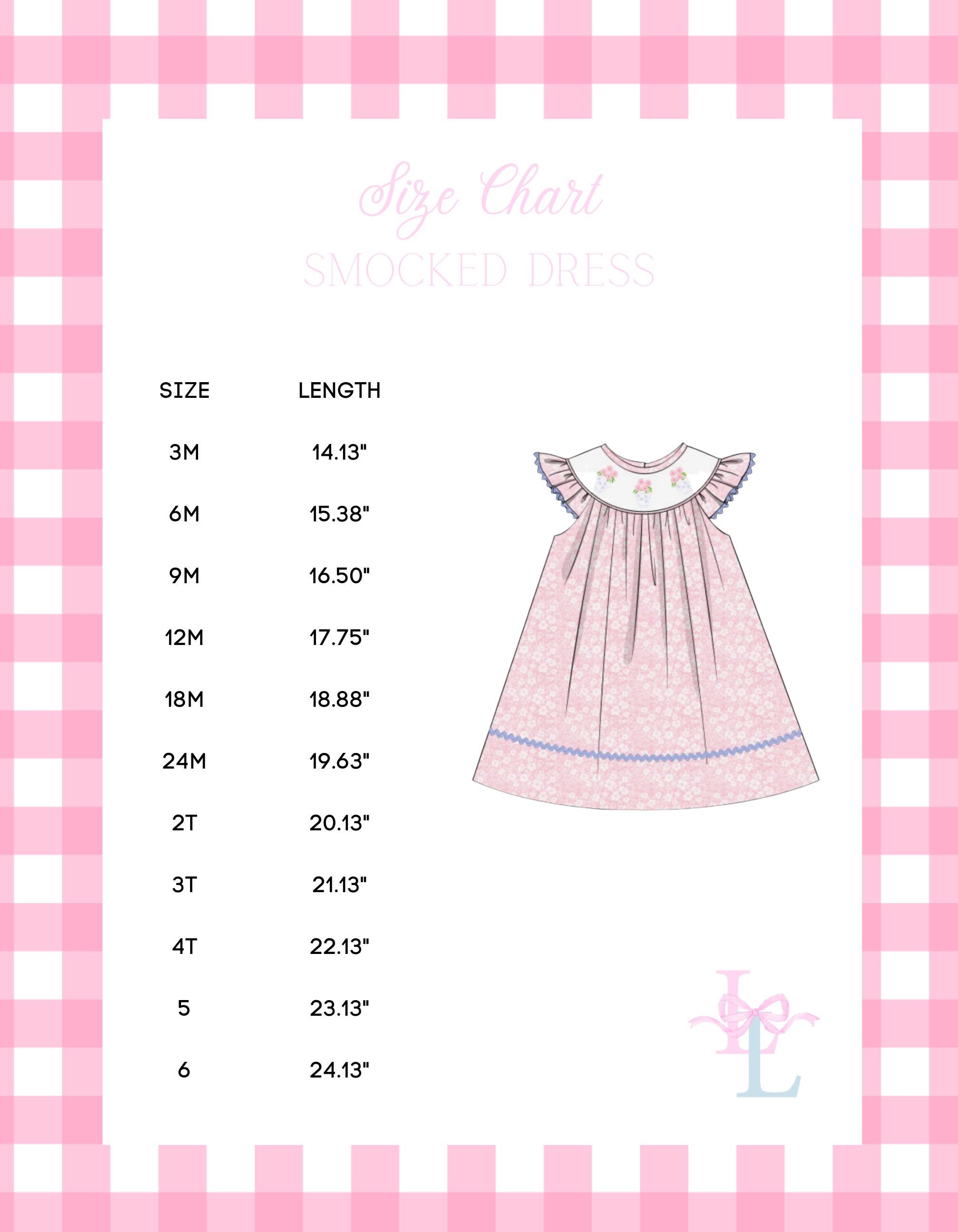 blue and white dress combination Big Sister Smocked Bubble with Bows main image 1