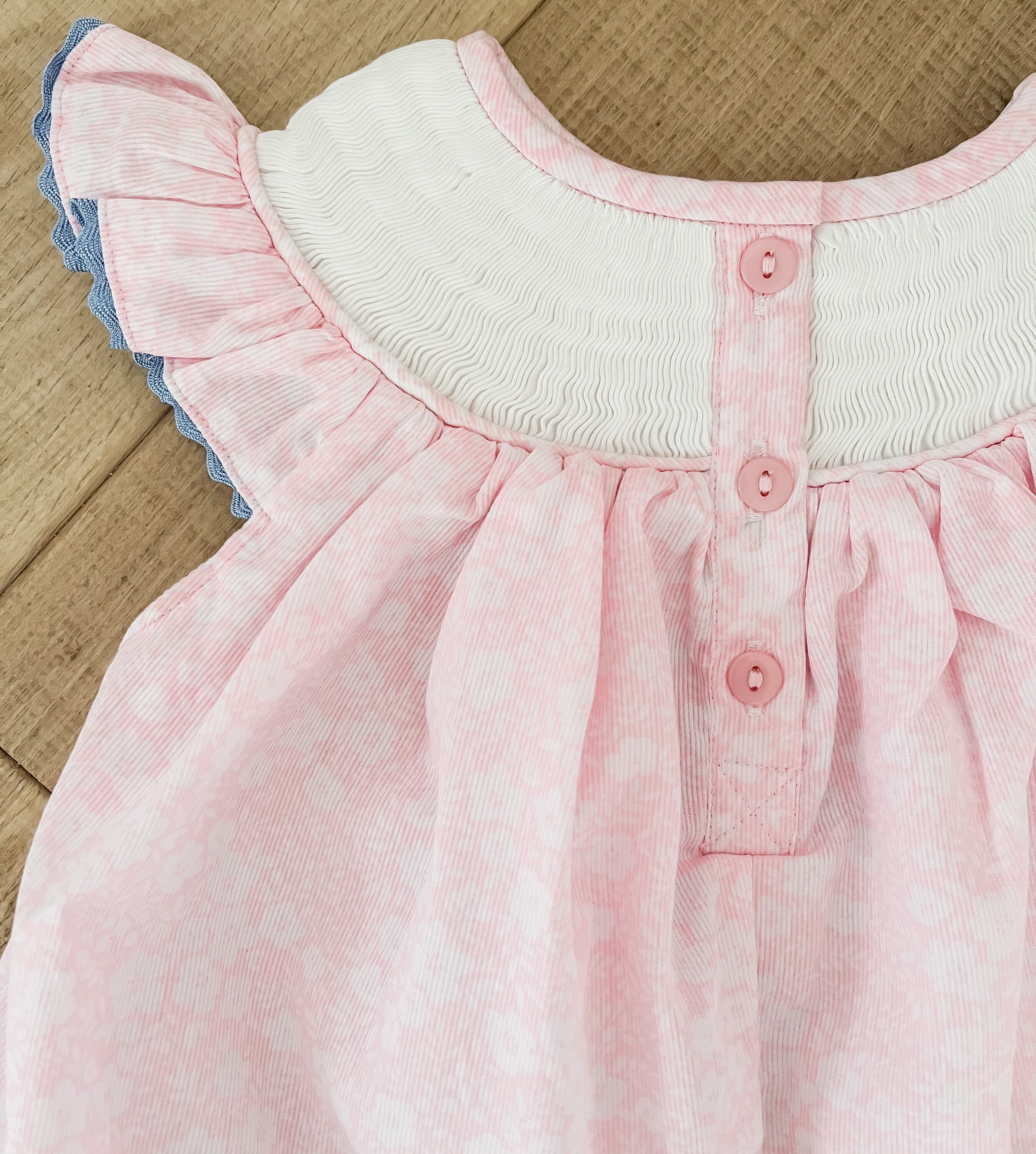 The Kennedy Dress Floral Ginger Jar Smocked Girl Dress Etsy