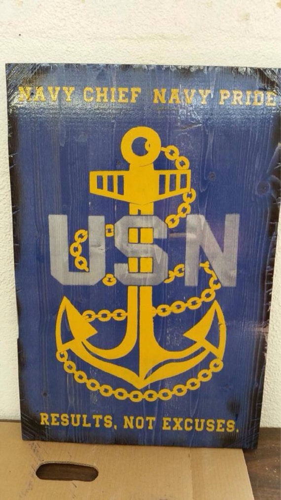 USN Chief Anchor Sign