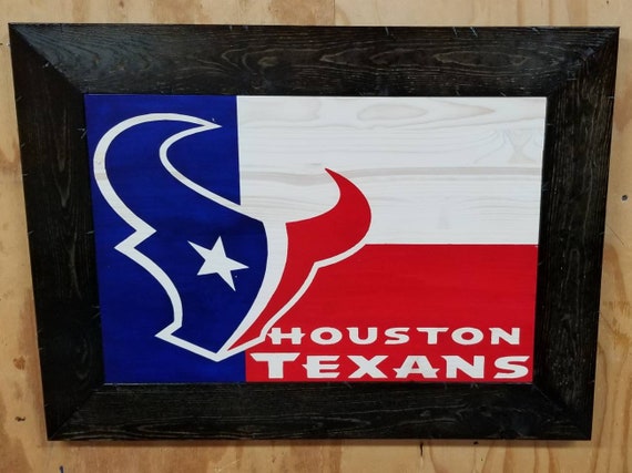 Wooden Rustic-Style Houston Texas Sign