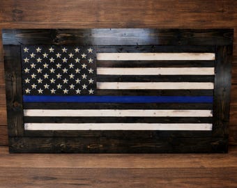 Thin Line Framed American Flag w/ Shell Casings
