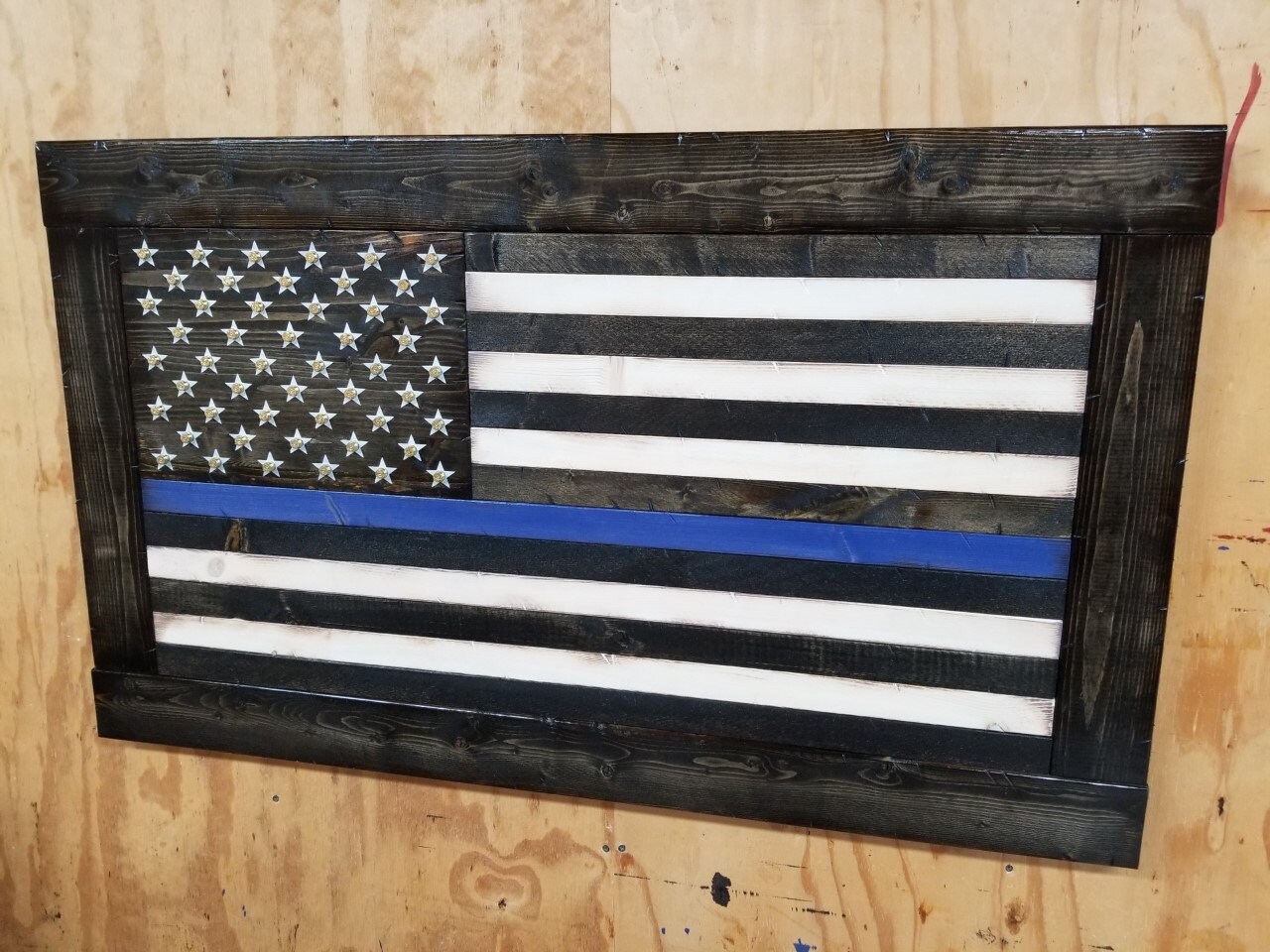 blue line red line flag blue line red line flag