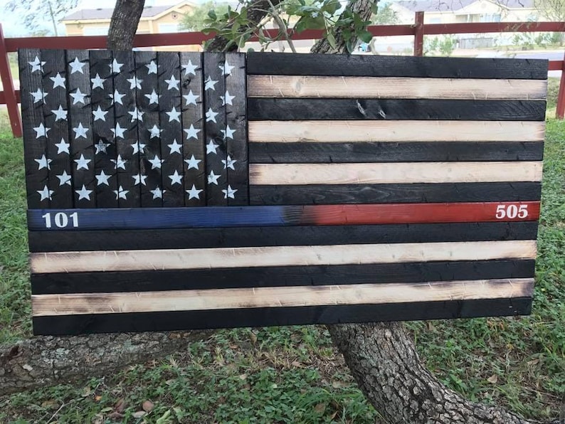 Colored Lines On American Flag Thin any Color Line Rustic American Flag | Etsy
