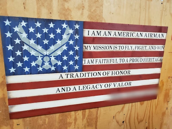 Airman's Creed American Flag
