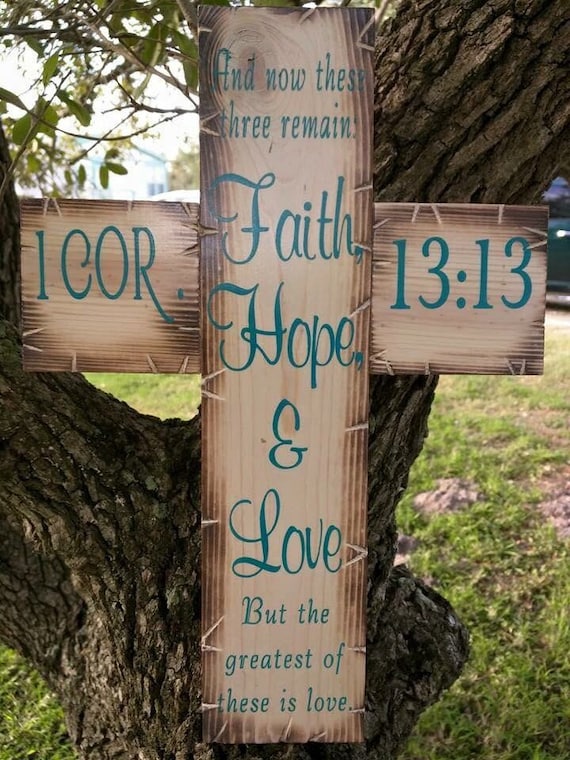 Faith Hope Love Cross