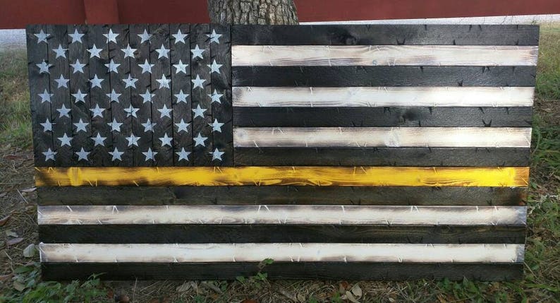 Colored Lines On American Flag Thin any Color Line Rustic American Flag | Etsy
